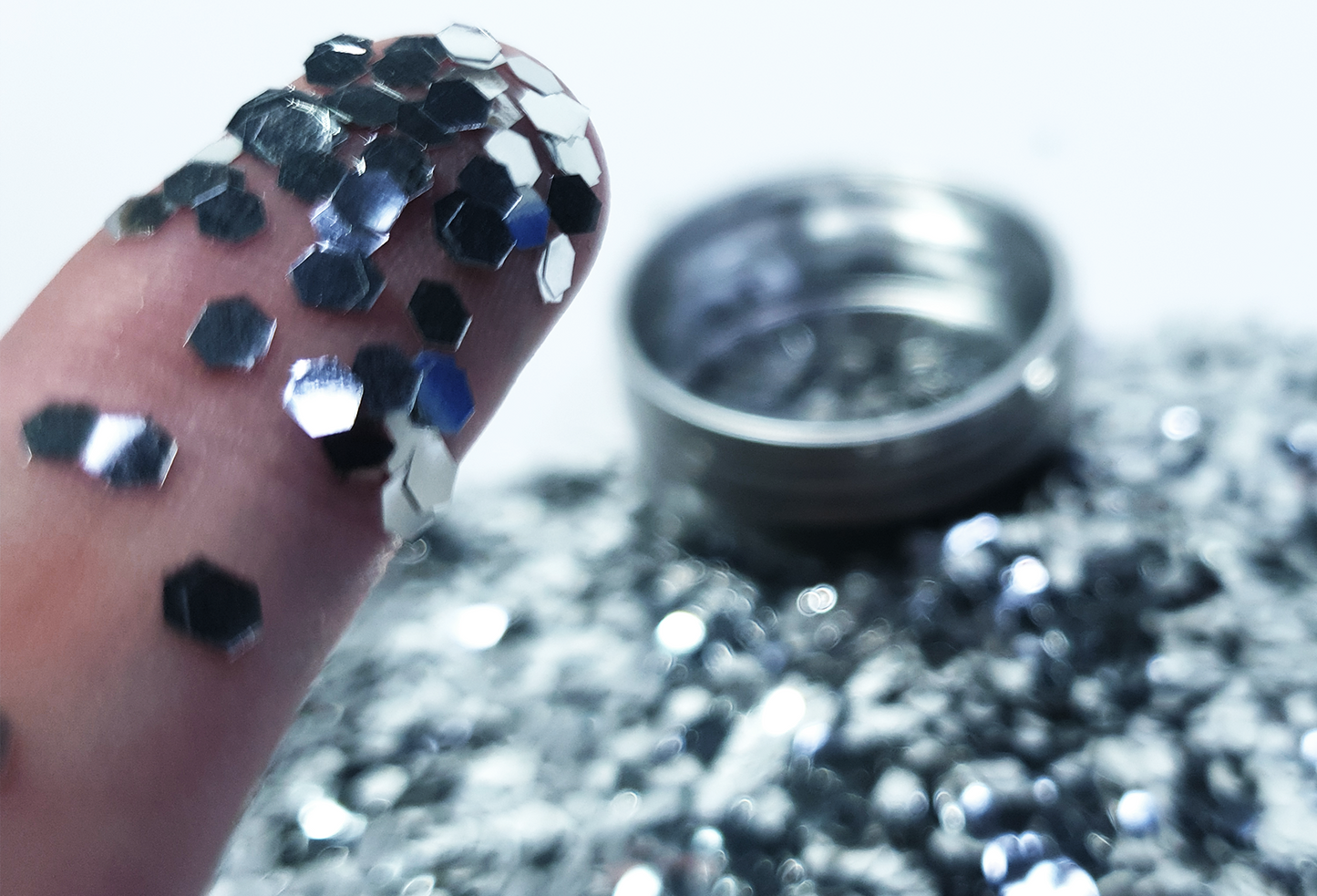 Silver Glitter - Chunky