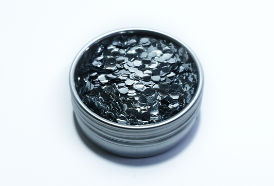 Silver Glitter - Chunky