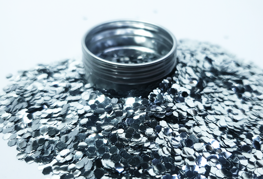 Silver Glitter - Chunky